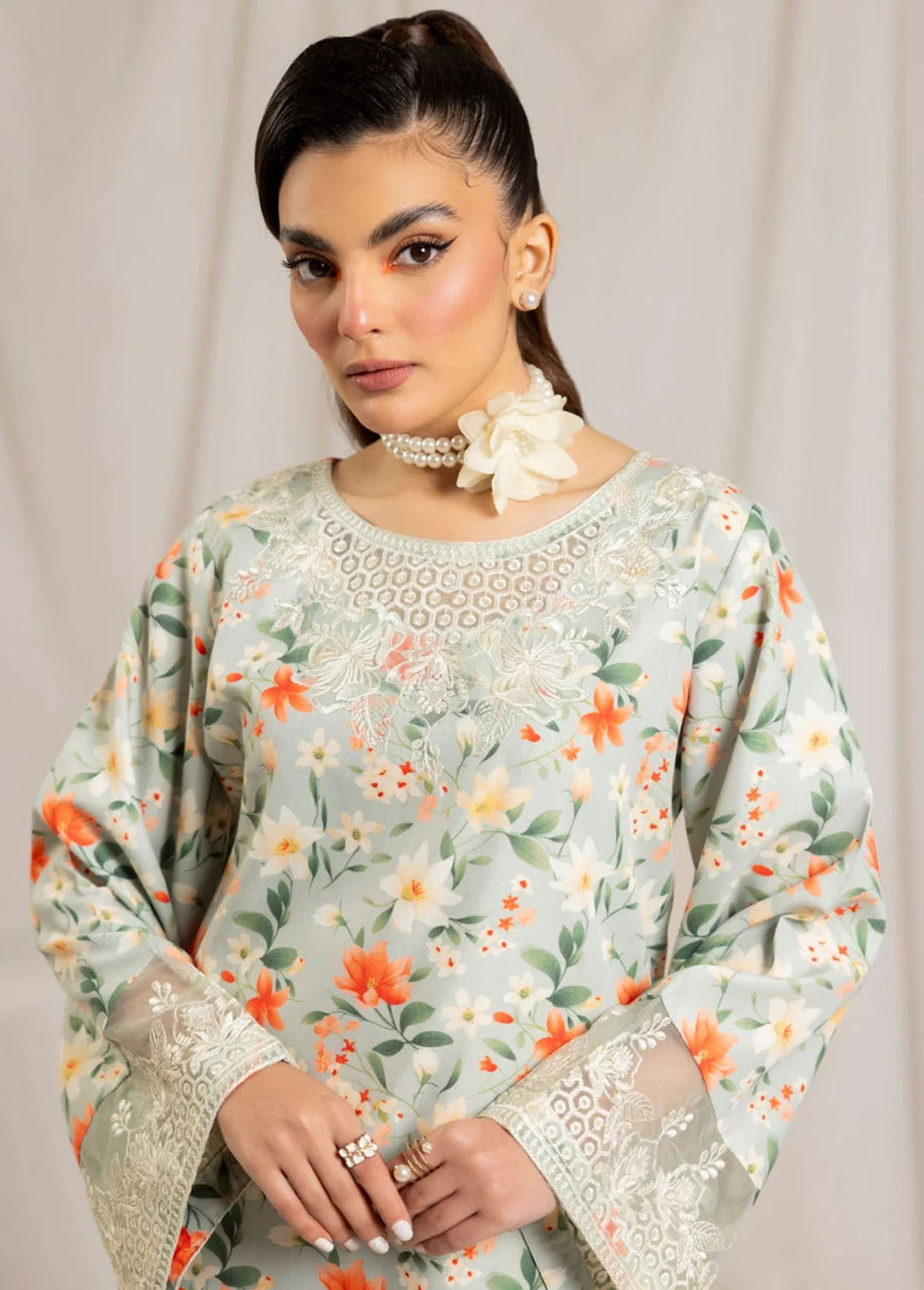 Mohagni Pret Embroidered Lawn 2 Piece Suit PLS-101