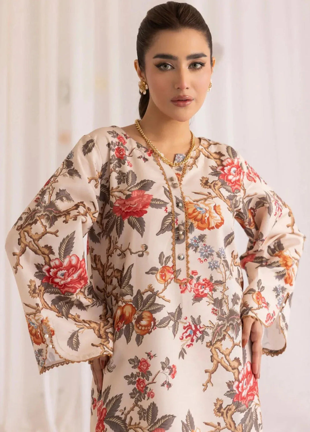 Mohagni Pret Printed Lawn 2 Piece Suit LPS-01