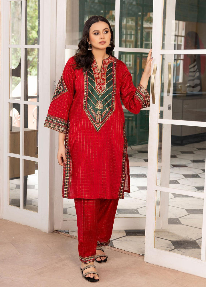 Mohagni Pret Embroidered Cotton Silk 2 Piece Suit CSP-10
