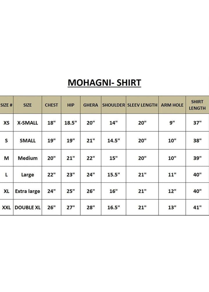 Mohagni Pret Embroidered Cambric Kurti ELU-09