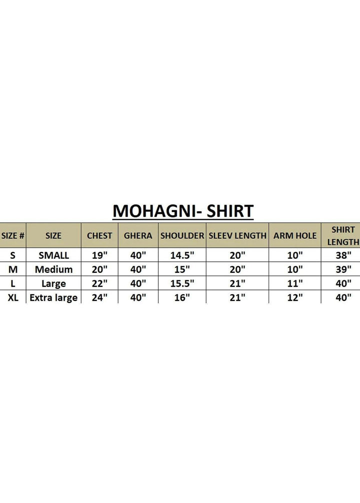 Mohagni Pret Embroidered Organza Kurti LEB-22-20