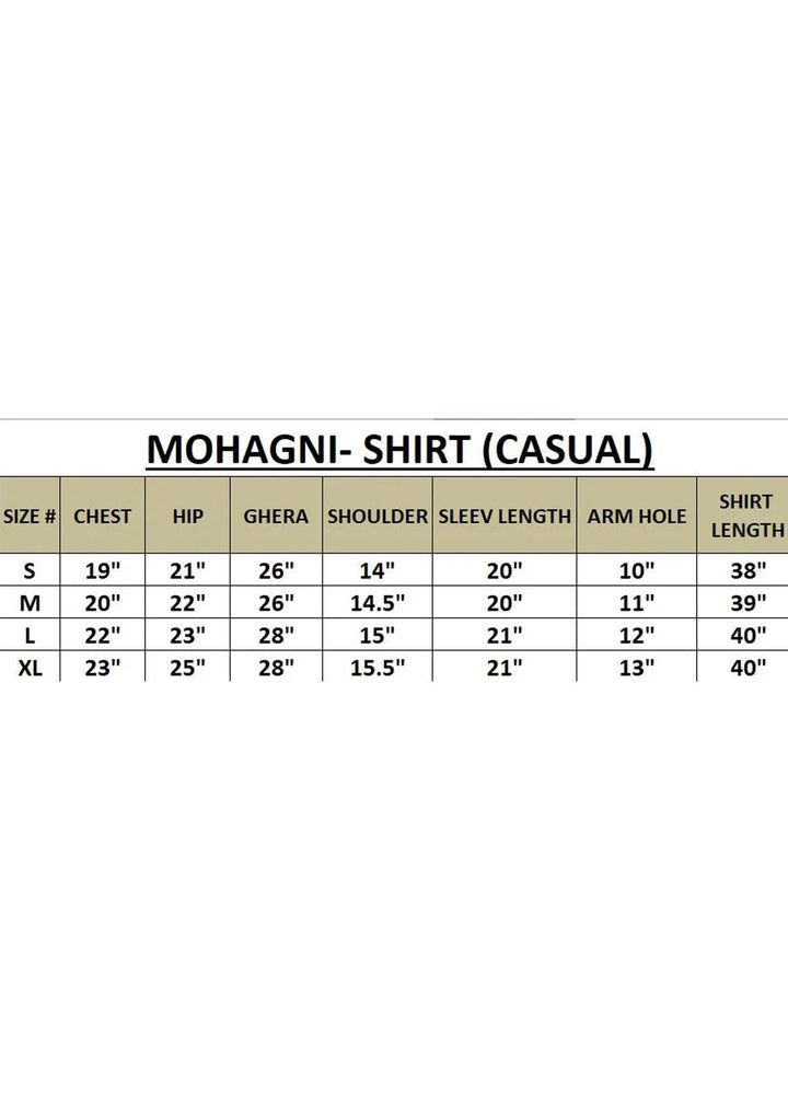 Mohagni Pret Embroidered Cotton Silk Kurti LEC-17