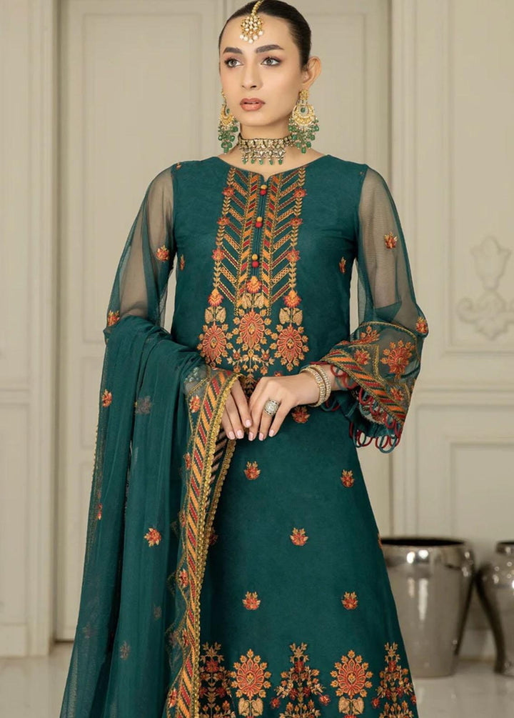 Mohagni Pret Embroidered Net 3 Piece Suit MEC-26