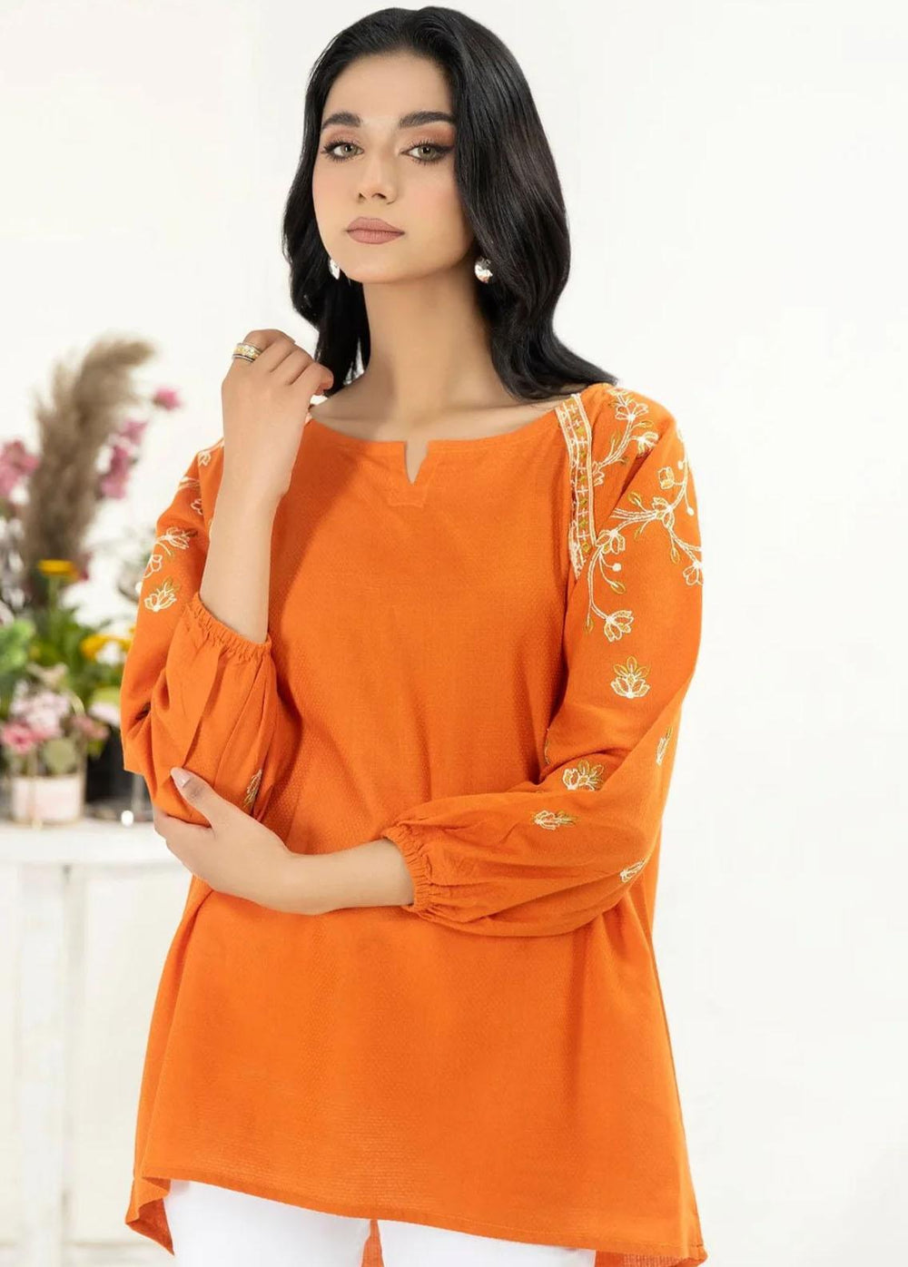 Mohagni Pret Embroidered Lawn Kurti MFK-02
