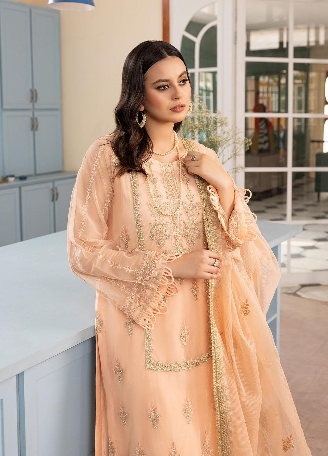 Mohagni Pret Embroidered  3 Piece Suit MGG-01