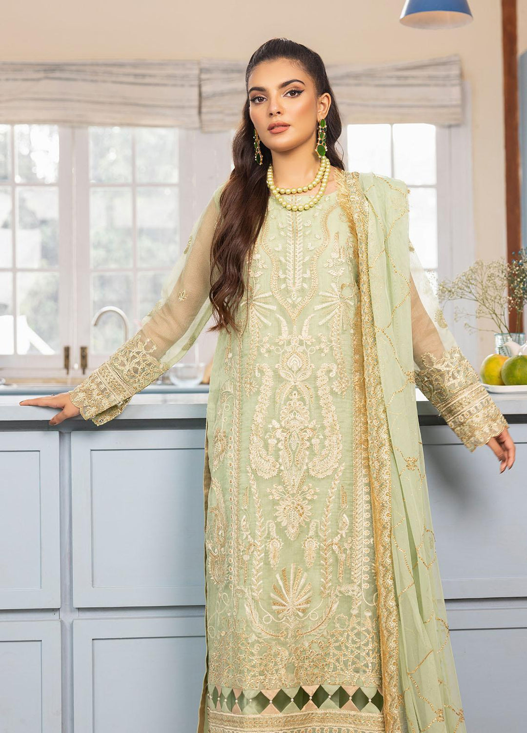 Mohagni Pret Embroidered  3 Piece Suit MGG-02