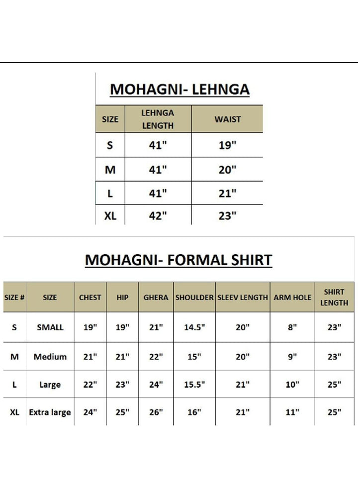 Mohagni Pret Embroidered Chiffon 3 Piece Suit MGM-05