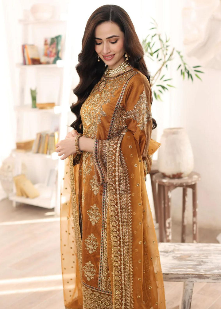 Mohagni Pret Embroidered Raw Silk 3 Piece Suit MGS-06 AABROO