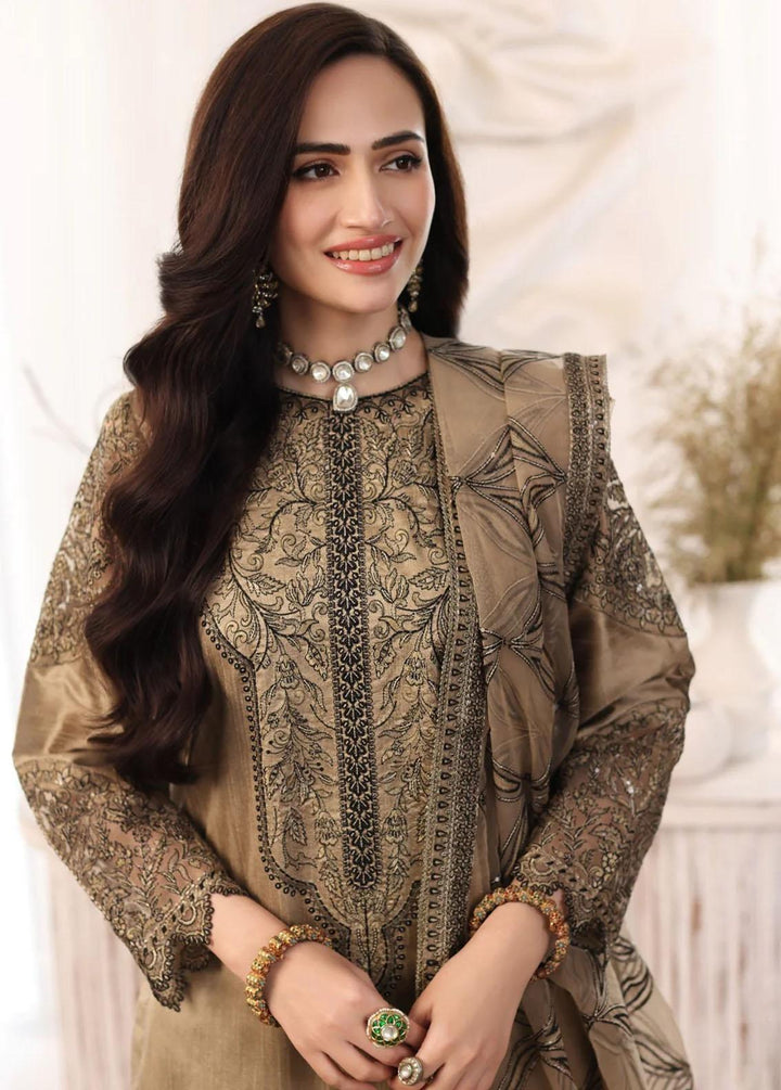 Mohagni Pret Embroidered Raw Silk 3 Piece Suit MGS-09 EASHAAL