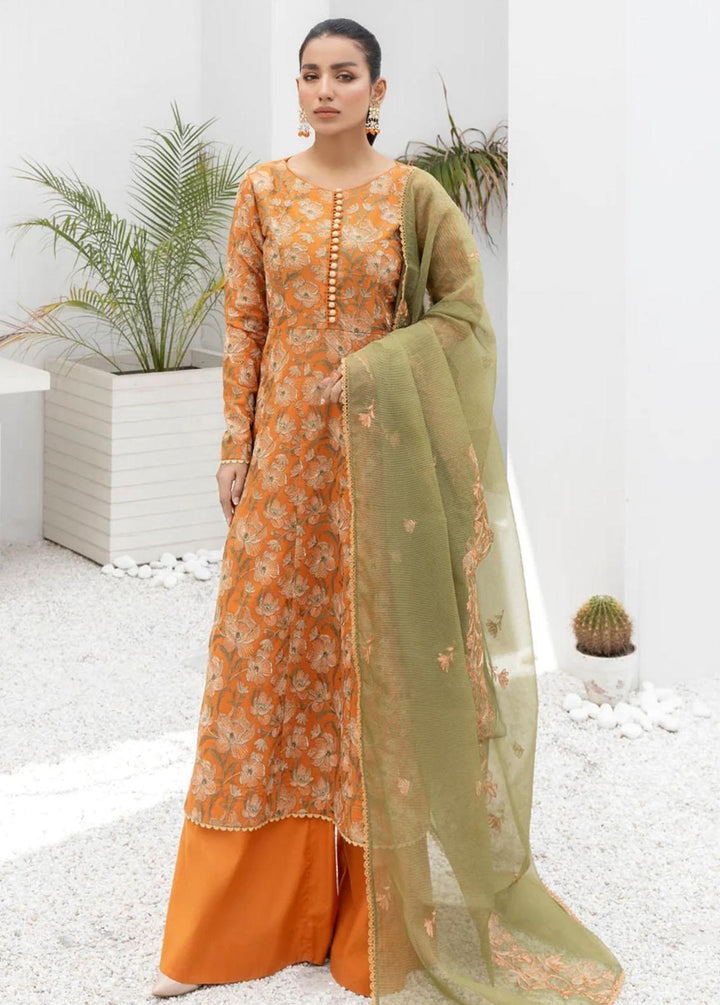 Mohagni Pret Embroidered Lawn 3 Piece Suit MGY-04