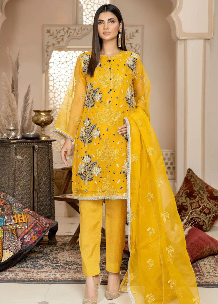 Mohagni Pret Embroidered Organza 2 Piece Suit MOP-01