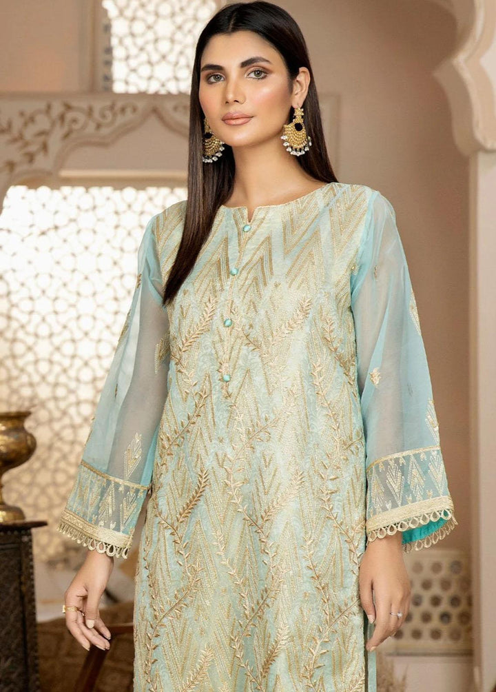 Mohagni Pret Embroidered Organza Kurti MOP-05