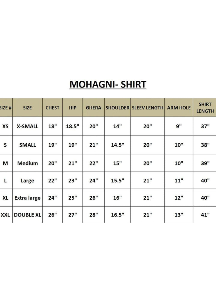 Mohagni Pret Embroidered Organza Kurti MOP-05