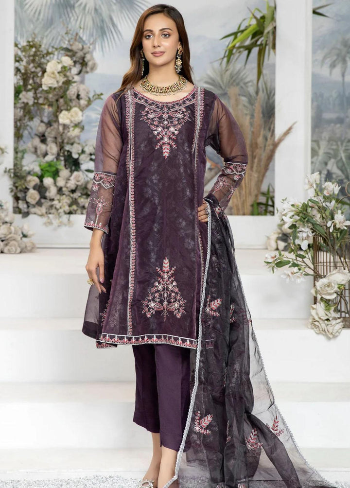 Mohagni Pret Embroidered Organza 2 Piece Suit MOP-07