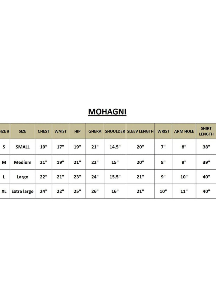 Mohagni Pret Embroidered Organza 2 Piece Suit MOP-10