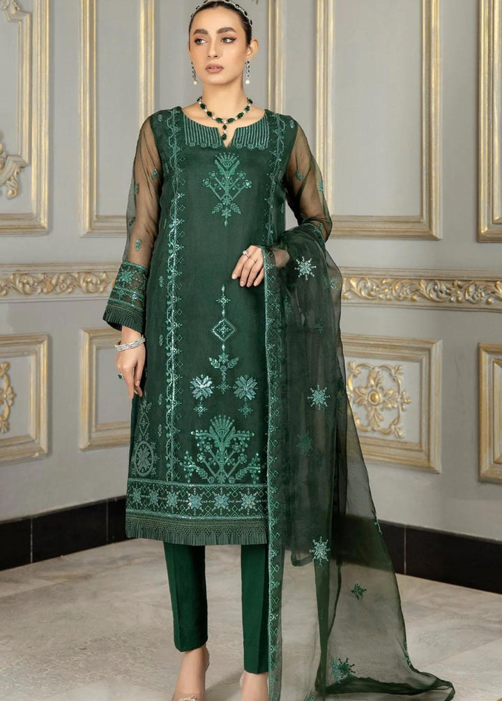 Mohagni Pret Embroidered Organza 2 Piece Suit MOP-15