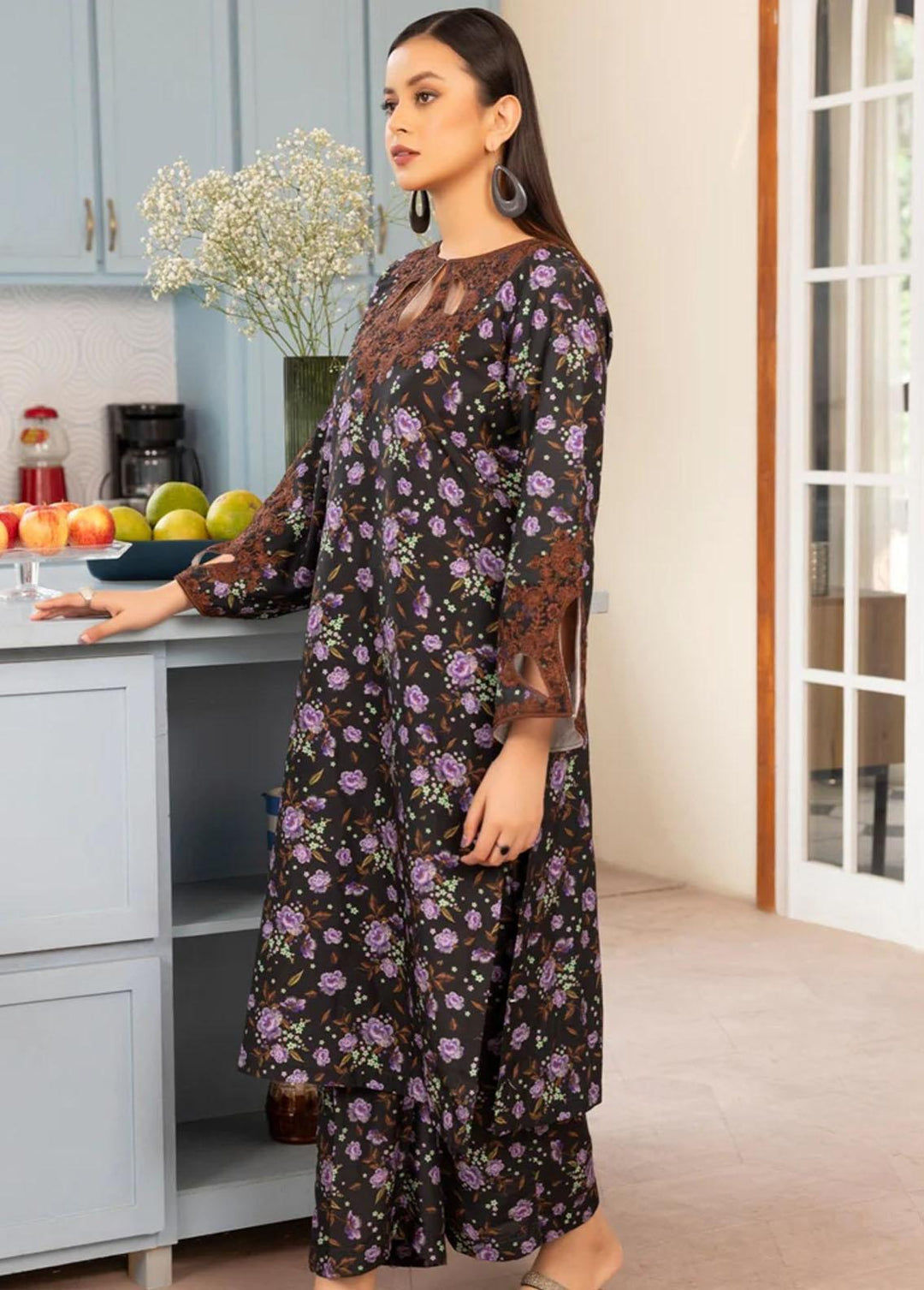 Mohagni Embroidered Viscose Suits Unstitched 2 Piece PLS-44 - Luxury Collection