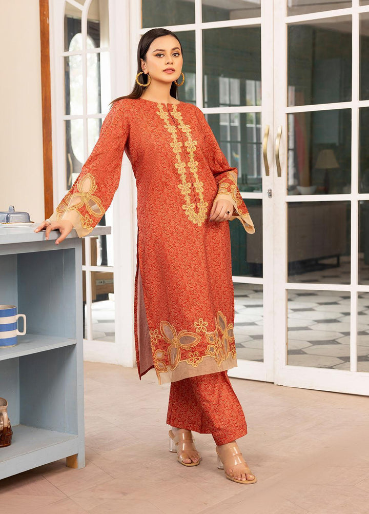 Mohagni Pret Embroidered Viscose 2 Piece Suit PLS-48