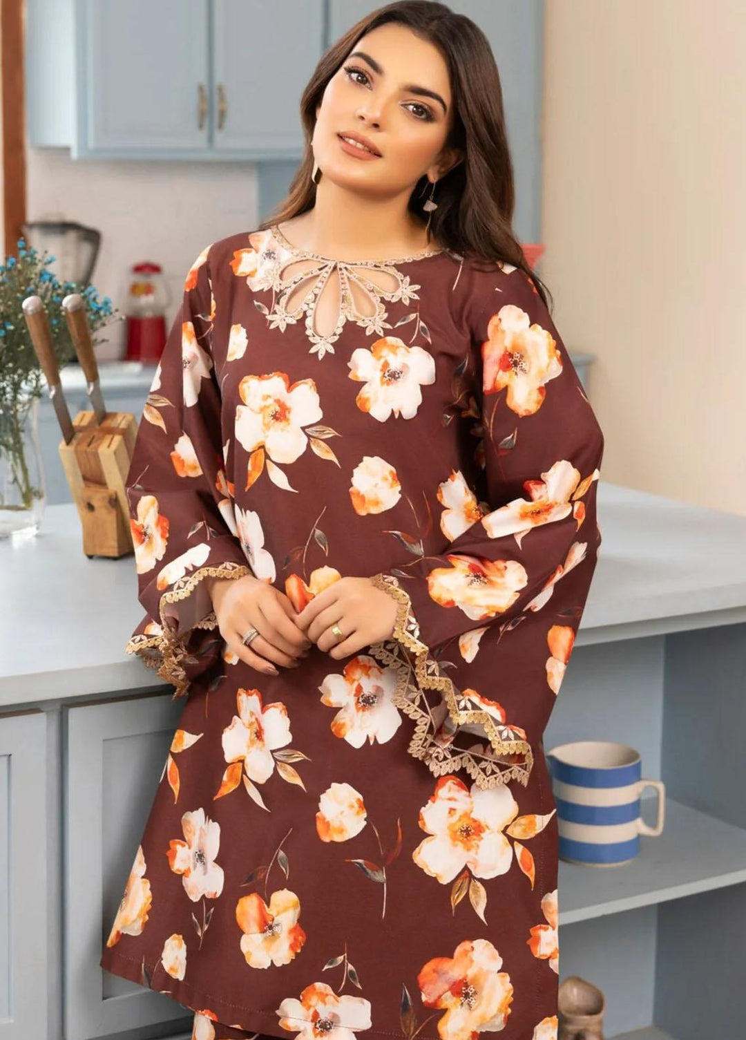Mohagni Embroidered Viscose Suits Unstitched 2 Piece PLS-51 - Luxury Collection