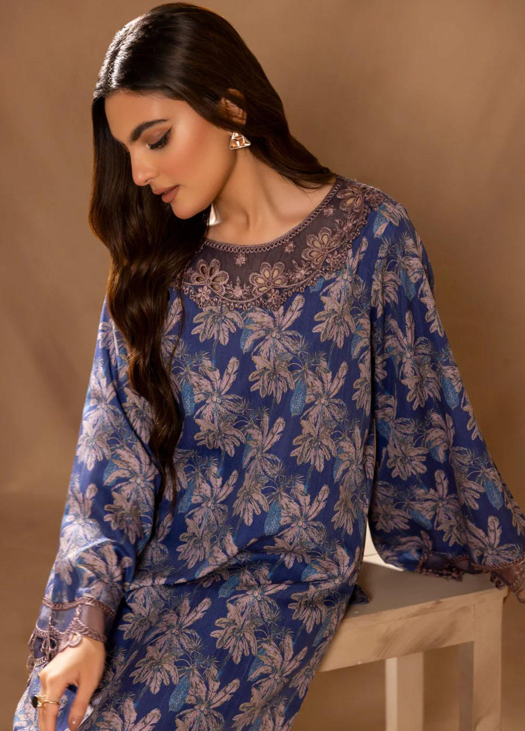 Mohagni Pret Embroidered Slub 2 Piece Suit SBLS-10