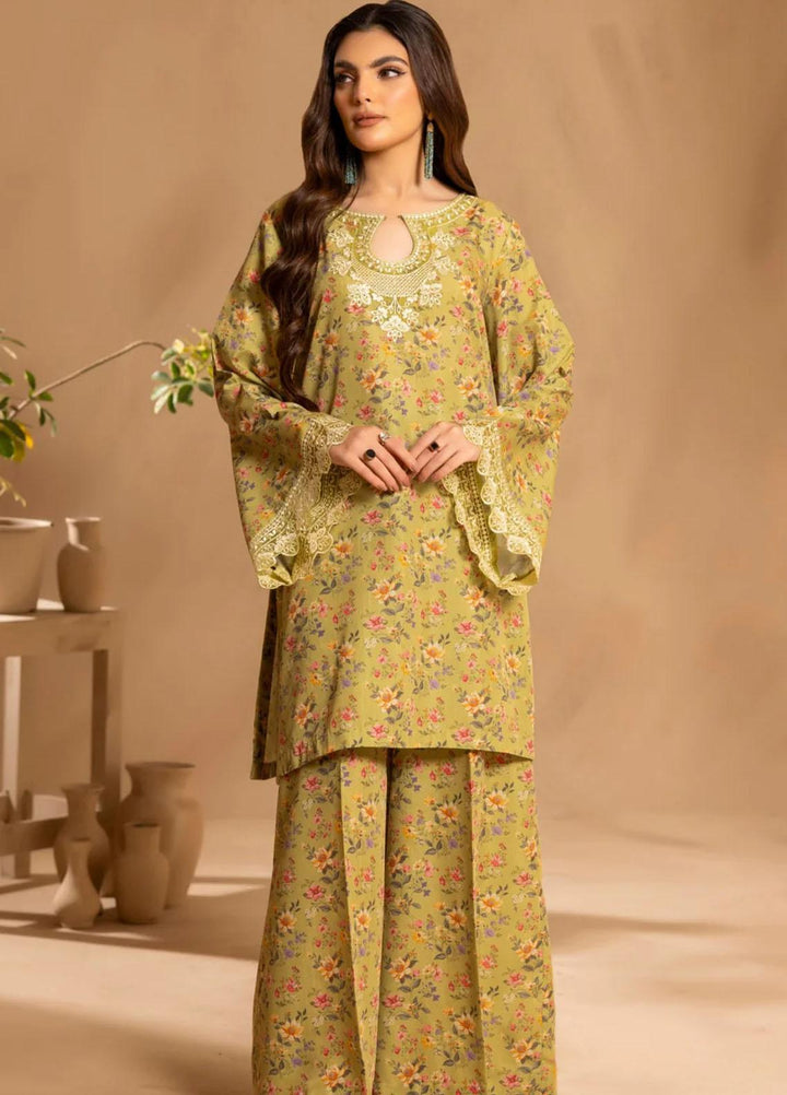 Mohagni Embroidered Slub Suits Unstitched 2 Piece BLS-17 - Winter Collection