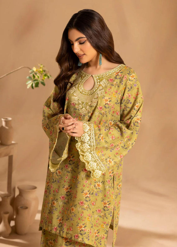 Mohagni Embroidered Slub Suits Unstitched 2 Piece BLS-17 - Winter Collection