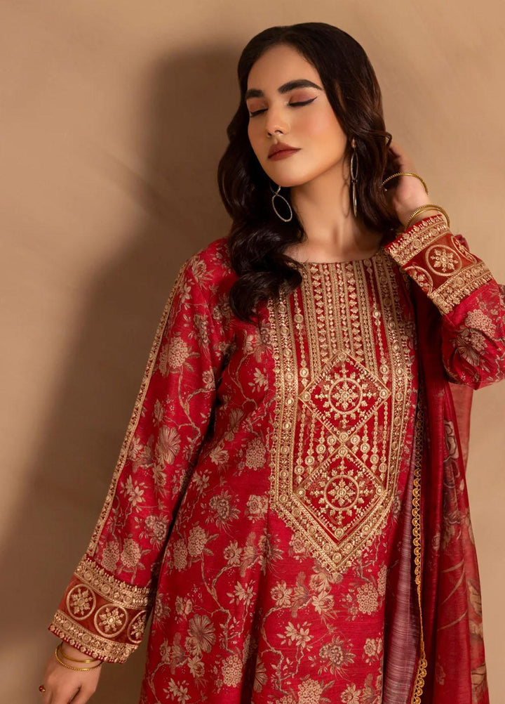 Mohagni Pret Embroidered Slub 3 Piece Suit SBLS-18