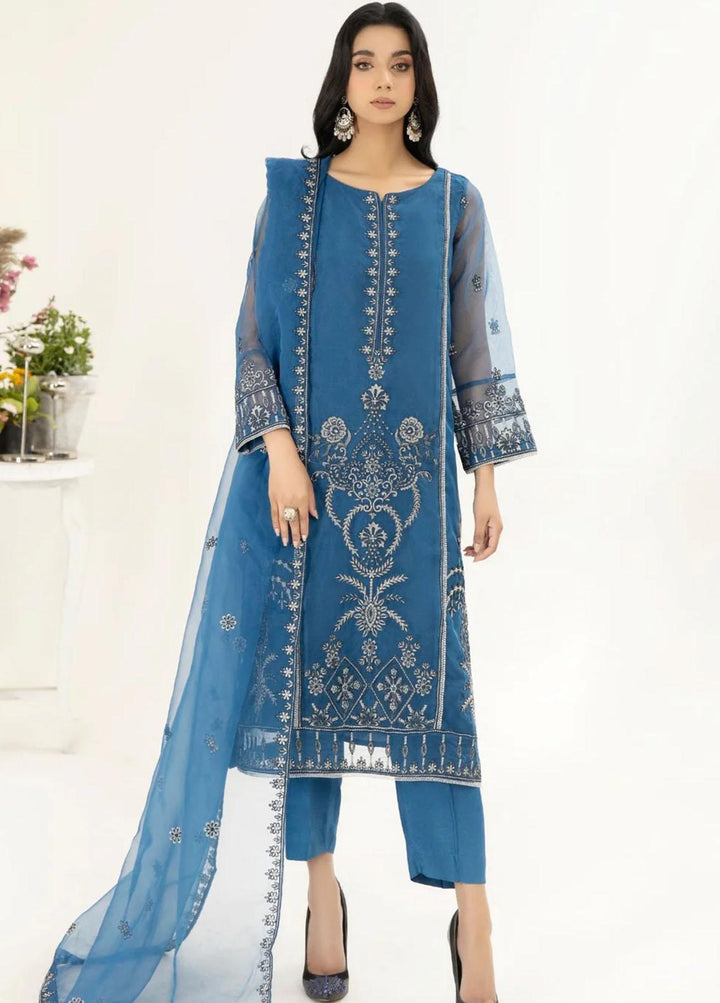Mohagni Pret Embroidered Organza 3 Piece Suit SMGD-06