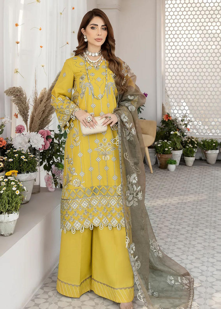 Mohagni Embroidered Lawn Suits Unstitched 3 Piece AM-01 - Summer Collection