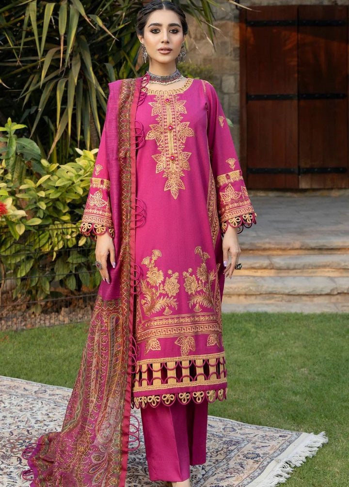 Mohagni Embroidered Dhanak Suits Unstitched 3 Piece MDP-05 - Festive Collection