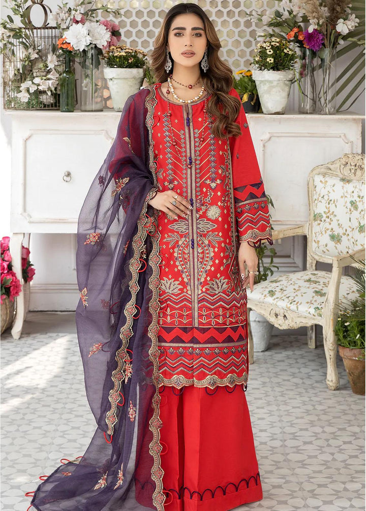 Mohagni Embroidered Lawn Suits Unstitched 3 Piece AM-10 - Summer Collection