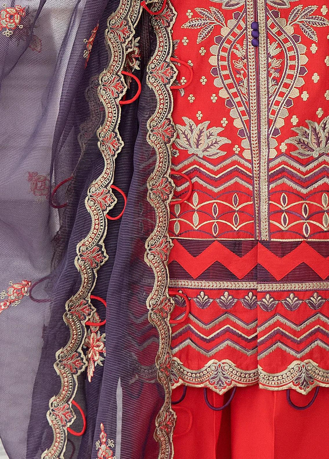 Mohagni Embroidered Lawn Suits Unstitched 3 Piece AM-10 - Summer Collection