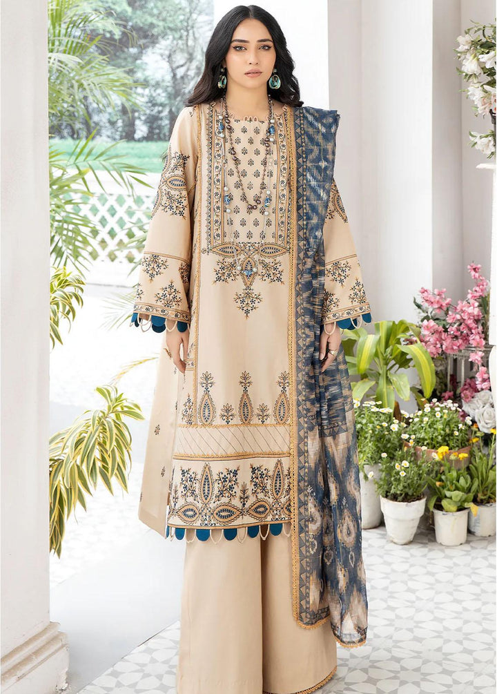 Mohagni Embroidered Lawn Suits Unstitched 3 Piece BM-04 - Summer Collection