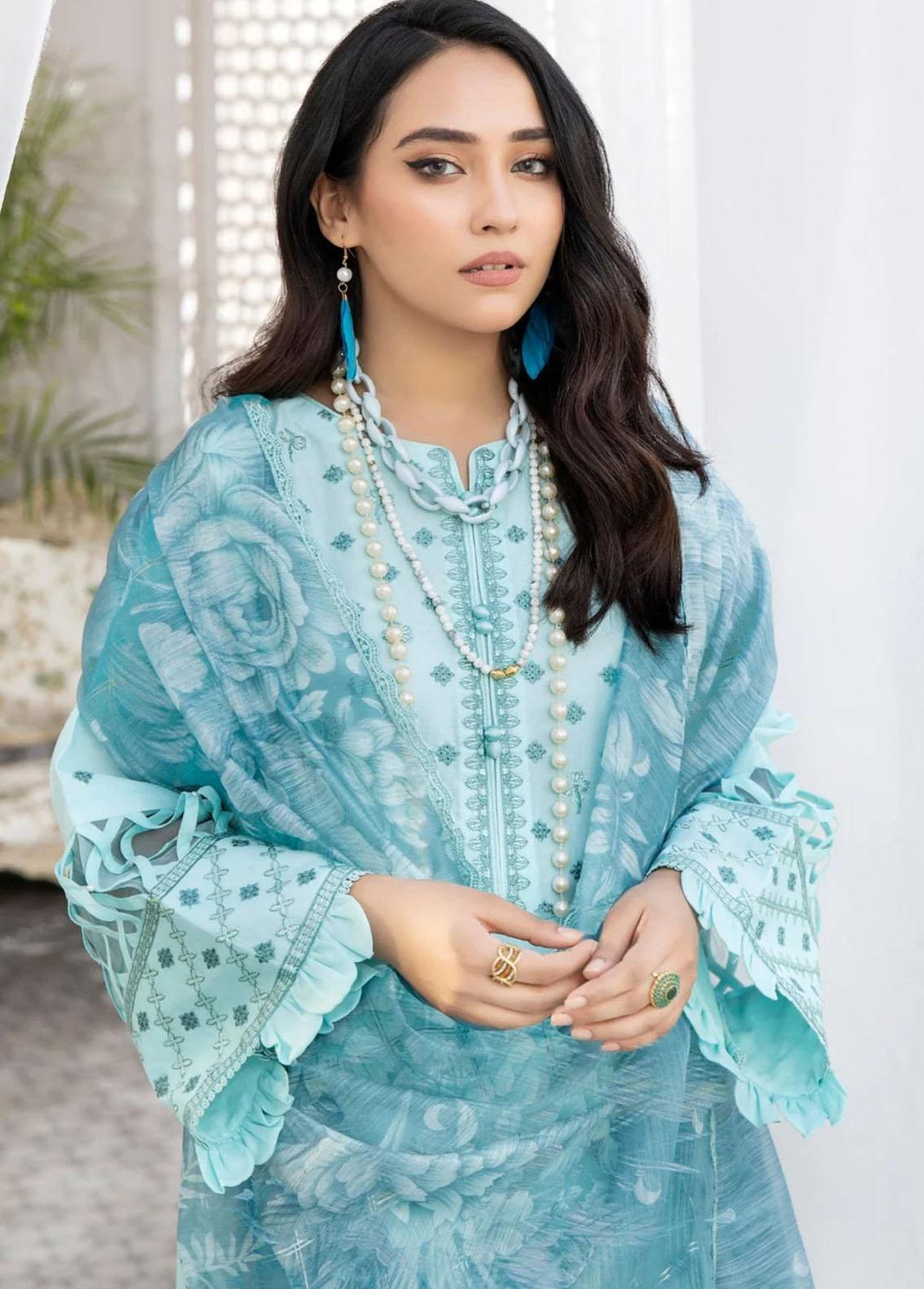 Mohagni Embroidered Lawn Suits Unstitched 3 Piece BM-06 - Summer Collection