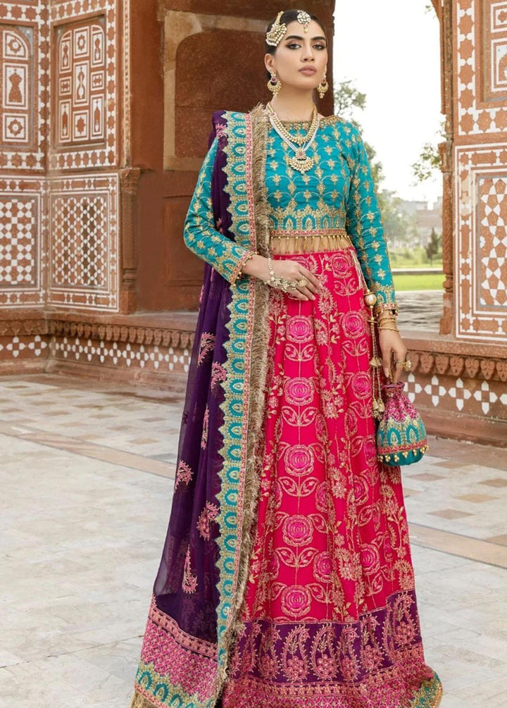 Mohagni Embroidered Cotton Silk Suits Unstitched 3 Piece MGM-05 - Festive Collection