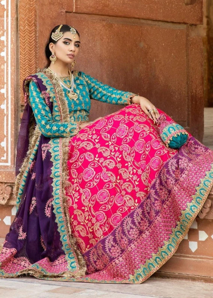 Mohagni Embroidered Cotton Silk Suits Unstitched 3 Piece MGM-05 - Festive Collection