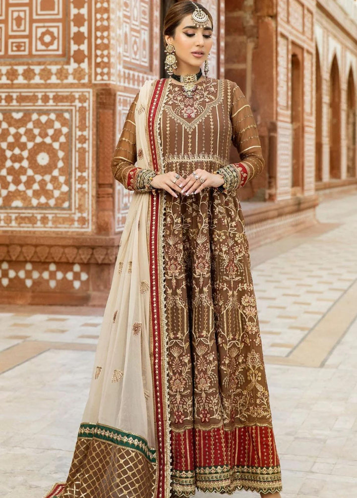 Mohagni Embroidered Chiffon Suits Unstitched 3 Piece MGM-08 - Festive Collection