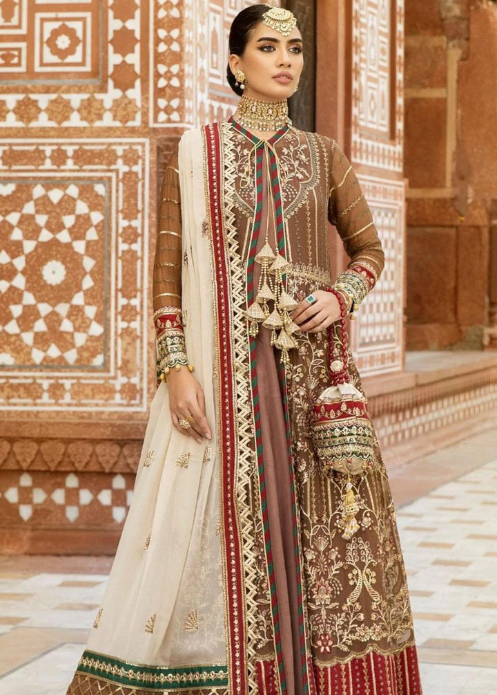 Mohagni Embroidered Chiffon Suits Unstitched 3 Piece MGM-08 - Festive Collection