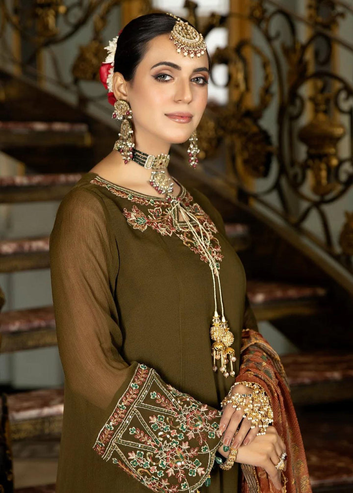 Mohagni Embroidered Chiffon Suits Unstitched 3 Piece MGP-02 - Festive Collection