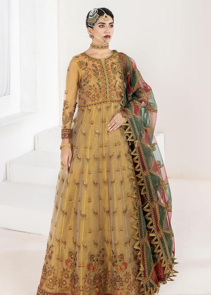 Mohagni Embroidered Net Suits Unstitched 3 Piece MGP-08 - Festive Collection