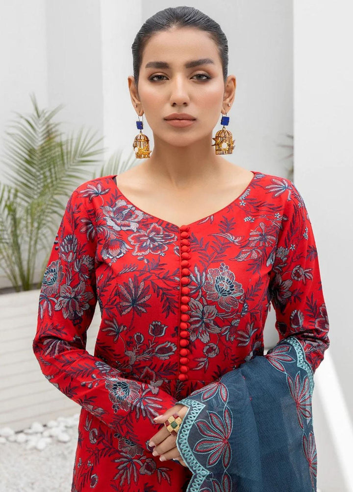 Mohagni Embroidered Lawn Suits Unstitched 3 Piece MGY-03 - Festive Collection
