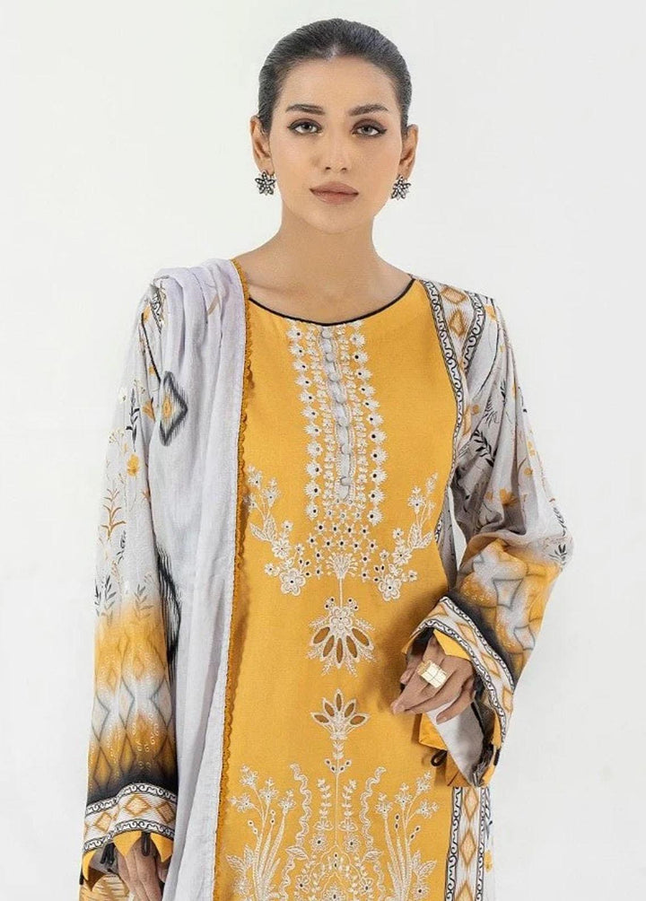 Mohagni Embroidered Lawn Suits Unstitched 2 Piece MED-02 - Luxury Collection