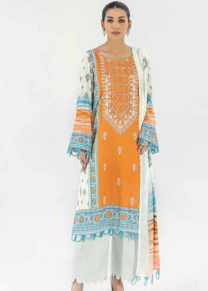 Mohagni Embroidered Lawn Suits Unstitched 2 Piece MED-03 - Luxury Collection