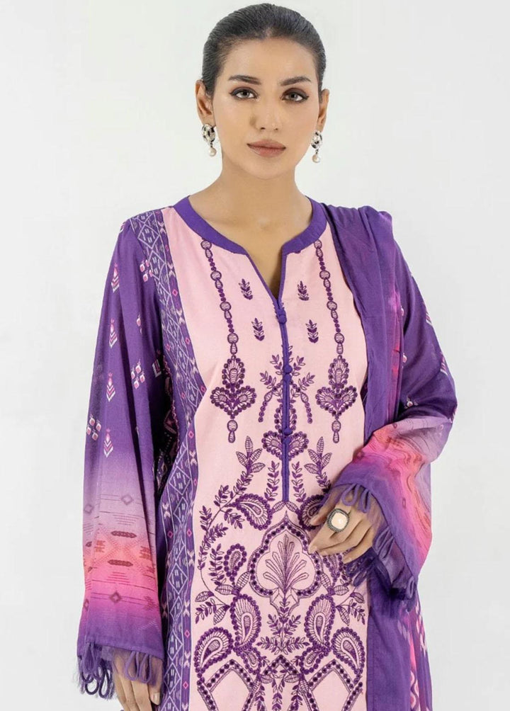 Mohagni Embroidered Lawn Suits Unstitched 3 Piece MED-08 - Luxury Collection