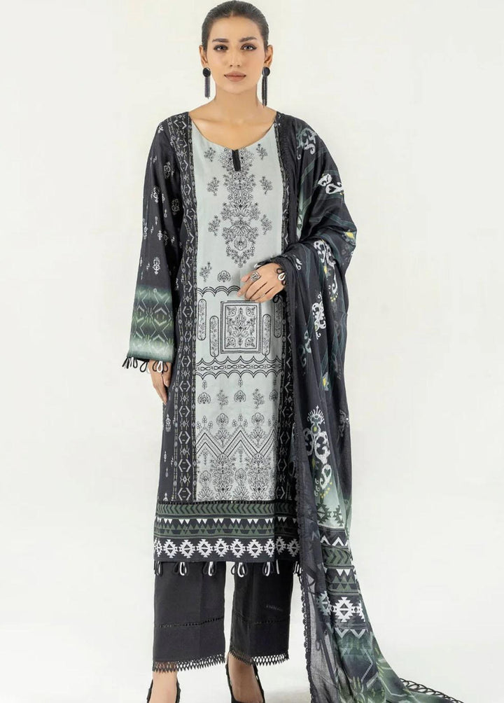 Mohagni Embroidered Lawn Suits Unstitched 3 Piece MED-10 - Luxury Collection