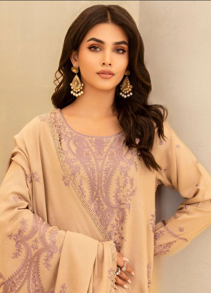 Mohagni Embroidered Wool Suits Unstitched 3 Piece MWS-10 - Winter Collection