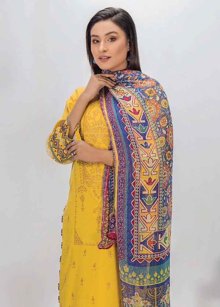 Mohini By Humdum Embroidered Lawn Suits Unstitched 3 Piece HD23M D-10 - Summer Collection