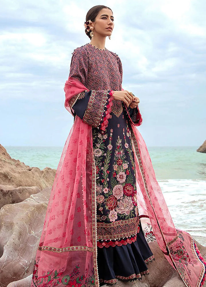 Mohsin Naveed Ranjha Embroidered Lawn Suits Unstitched 3 Piece MNR24DS MFL-011 Jal Pari - Summer Collection