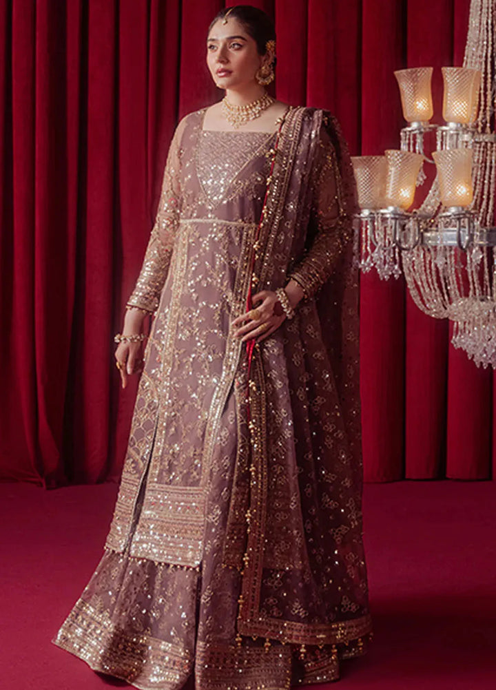 Mohsin Naveed Ranjha Embroidered Organza Suit Unstitched 4 Piece MNR24ZD Dil Nasheen - Luxury Collection