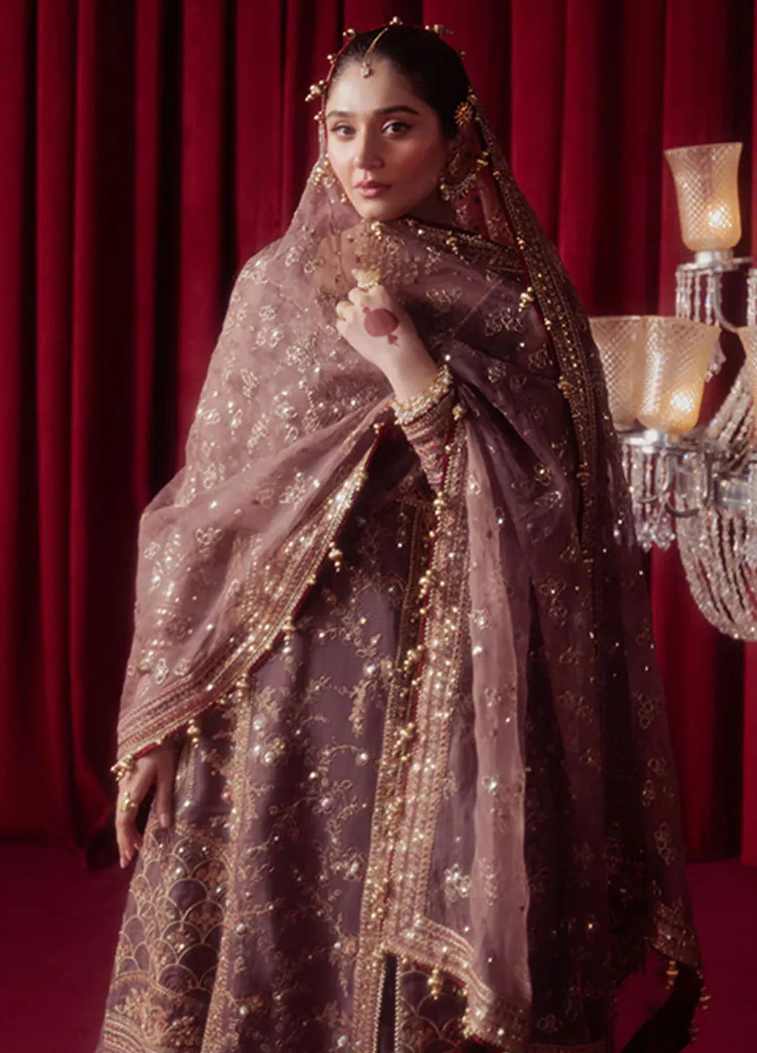 Mohsin Naveed Ranjha Embroidered Organza Suit Unstitched 4 Piece MNR24ZD Dil Nasheen - Luxury Collection